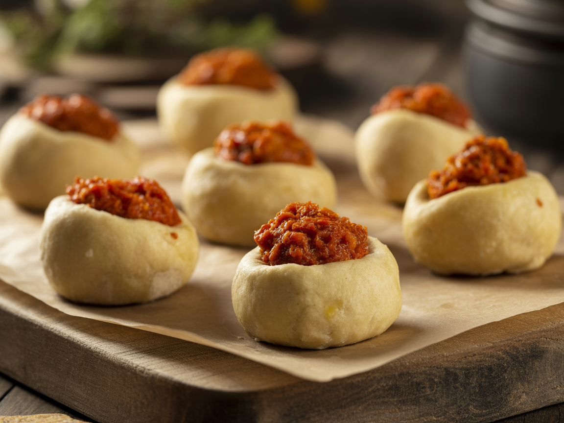 Mini Nduja Dough Balls