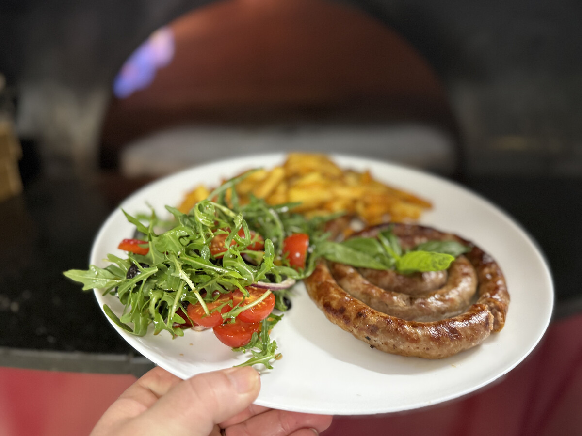 Close-up of grilled chicken